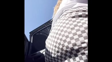 She loves to tease me out shopping upskirt public view