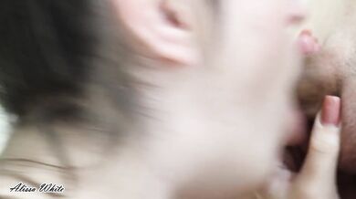 Sloppy Deepthroat. Fucking his dick with my Throat.
