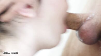 Sloppy Deepthroat. Fucking his dick with my Throat.