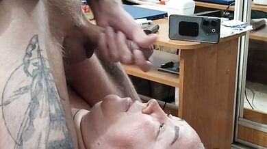 I'm jerking off my dick to feed my mother-in-law with cum