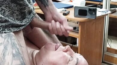 I'm jerking off my dick to feed my mother-in-law with cum