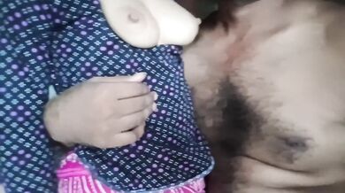 Bhabhi's new dress and her gushing climax