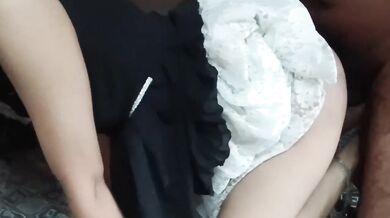 Bhabhi's new dress and her gushing climax