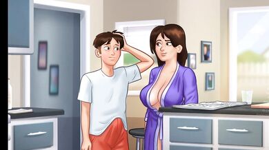 Summertime saga part 5 huge squirt hentai dildo riding solo girl cumming