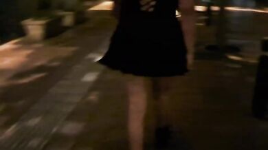 My boss's wife milk drips in the street with big dick real fuck