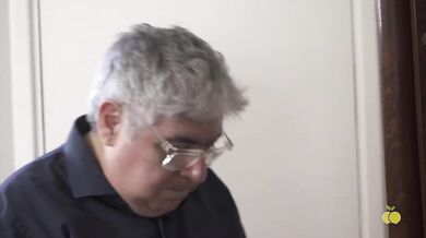 Neighbor tattoo artist gets railed in anal threesome creampie