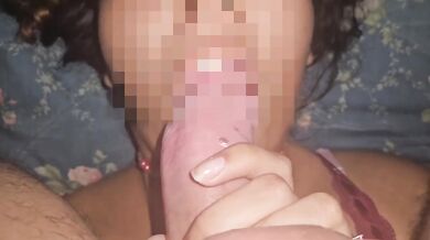 Curly latina gets her throat wrecked in brutal deepthroat POV