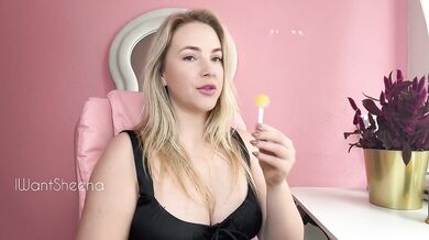 Taste testing lollypops slurped slow