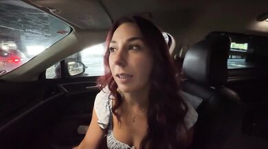 Stranger fucked in car her big ass bouncing my thick dick deep throat and massive cumshot