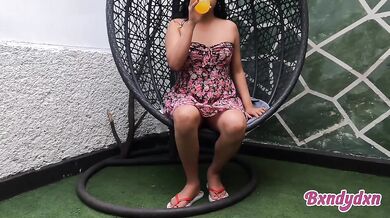 POV destroyed my panties through floral dress latina goddess tease