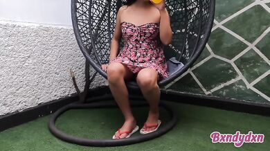 POV destroyed my panties through floral dress latina goddess tease