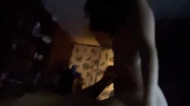 Real Couple Threesome raw homemade creampie milf hot teen girl big dick POV