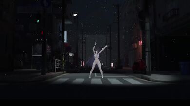 Elf VTuber stripped danced naked while leaking cum drips hentai MMD