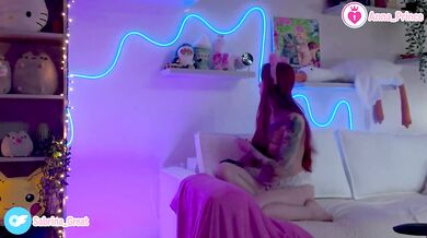 Ginger Teen Tease Gets Naked with New RGB Lights