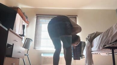 Distracted Workout ruined her tight little pussy