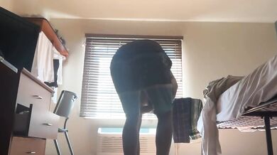 Distracted Workout ruined her tight little pussy