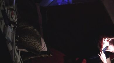Amateur blowjob ruined by cuckold voyeur sloppy cum in mouth behind the scenes