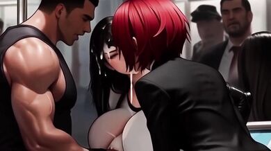 Strangers Fuck Tifa Lockhart On The Midgar Train