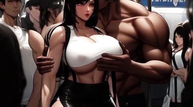Tifa Lockhart Takes BBCs From Lesbians On The Midgar Train