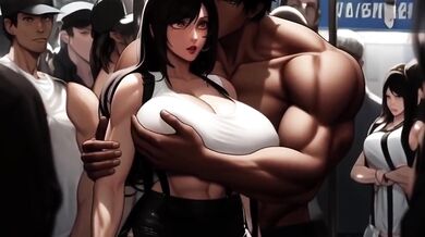 Tifa Lockhart Takes BBCs From Lesbians On The Midgar Train