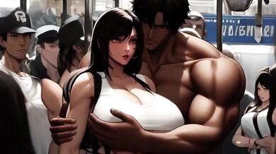 Tifa Lockhart Takes BBCs From Lesbians On The Midgar Train