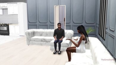 Girl gets throat fucked by ex while husband watches