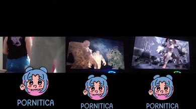 Gamer girl gets destroyed playing Street Fighter & God of War live on screen