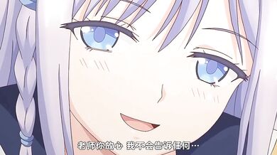 Fake anime smile gets a footjob destroyed by cosplay