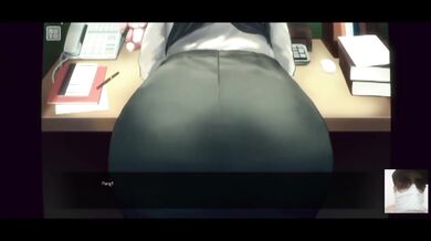 Office secretary ignores me then takes rough creampies while bent over her desk