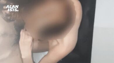The flight attendant rode my big dick like a horny slut deep inside her tight pussy