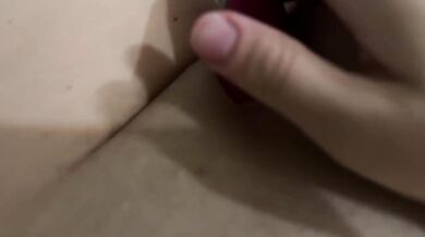 Hot blonde gets destroyed fingering her tight pussy with a vibrator