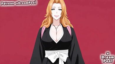 Big Tits Rangiku Matsumoto forced deep throat blowjob rough cumshot hentai
