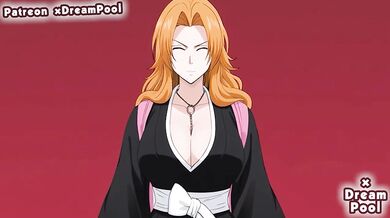 Big Tits Rangiku Matsumoto forced deep throat blowjob rough cumshot hentai