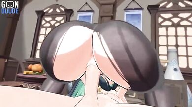 HoyoMILFS destroyed by big titty fuck and anal