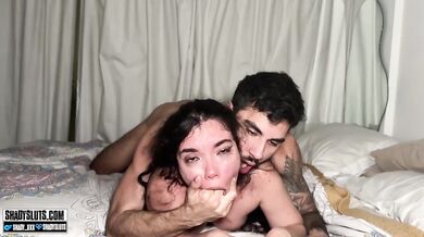 Cuban Slut Takes Hard Rough Fucking Rough Deepthroat Pounding