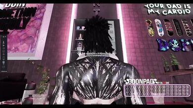 Second Life Goonpad: Rough deepthroat facefuck with a big ass pounding hard