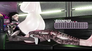 Second Life Goonpad: Rough deepthroat facefuck with a big ass pounding hard
