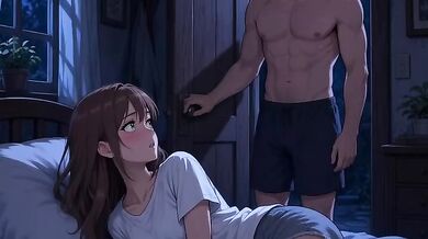 My mom's marriage saved by emptying his balls huge tits AI