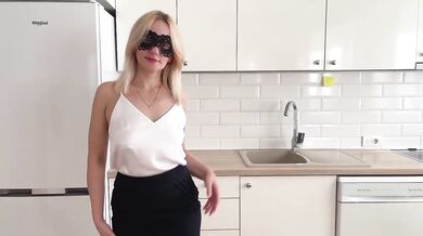 Hot Russian mommy sensually sucks thick cock in POV blowjob