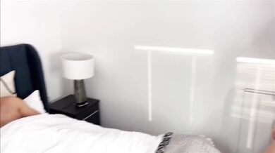 Petite blonde natural tits helps wanking roommate get destroyed
