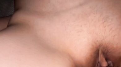Buried deep and completely overwhelmed by his cum