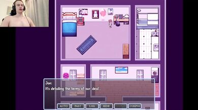 Gaming dude gets owned by that monster cock while her jugs jiggle and leak cum