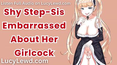 Shy Step-Sis chokes on her girlcock raw ASMR audio rough fuck