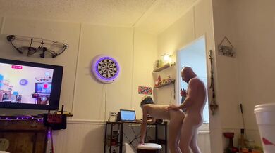 Wife's Quickie Ends With Big Dick Stretching Her Raw