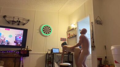 Wife's Quickie Ends With Big Dick Stretching Her Raw