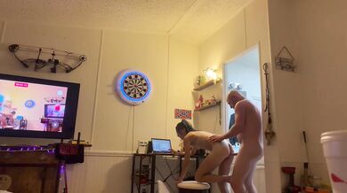 Wife's Quickie Ends With Big Dick Stretching Her Raw