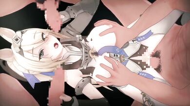 Sigrid gangbanged by hordes of men in ZZZ hentai