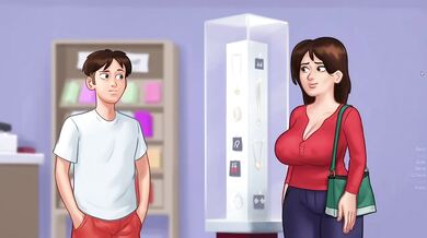 Summertime Saga Part 17 hentai cartoon orgy with new big tits stepmom