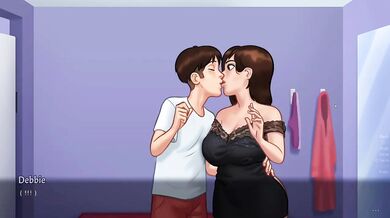 Summertime Saga 16 destroys big tits MILF stepmom and stepsis raw hentai game