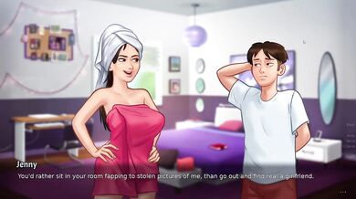 Summertime Saga Part 12 big tits MILF stepsis stepmom hentai game destroyed